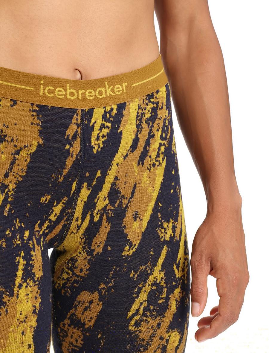 Legginsy Icebreaker Merino 250 Vertex Sedimentary Damskie Złote | PL 1419QMAZ